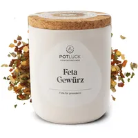 POTLUCK | Feta Gewürz | Gewürzmischung im Keramiktopf | 50g | Mit natürlichen Inhaltsstoffen