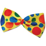 SHATCHI Bow Tie Clow Clown Jumbo Fliege, Unisex-Erwachsene, Einheitsgröße Kostüm-Zubehör Zirkusweltbuch Tag, Adult, gelb