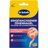 Dr. Scholl’s Pflaster für eingewachsene Zehennägel, 12-Stunden-Schmerzlinderung & Schutz, mindert Druck & Reibung, klinisch geprüft, Nagelpflegebehandlung, 10 Stück