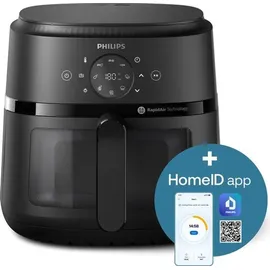 Philips 2000 Series Airfryer NA230/00 schwarz mit Sichtfenster