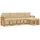 vidaXL Outdoor-Sofagarnitur 5-tlg. Weiß/Beige