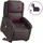 vidaXL Massagesessel mit Aufstehhilfe Leder 86,5 x 99,5 x 86,5 cm Dunkelbraun elektrisch