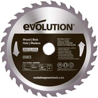 EVOLUTION Evoblade WD TCT-Kreissägeblatt für Holz, 180 mm