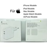 Apple USB-C Power Adapter Dual USB-Netzteil [USB-C], 35W (MNWP3ZM/A)