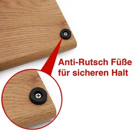 SANTOS BBQ Schneidebrett Eiche 45 x 34,5 x 2,5 cm