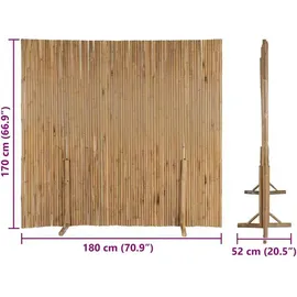 vidaXL Bambuszaun 180 x 170 cm Braun