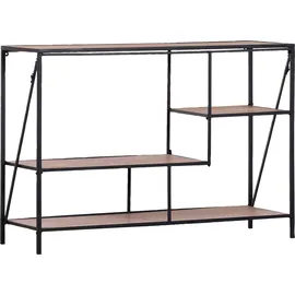 GUTMANN FACTORY Alcott Standregal 114 x 35 x 78 cm Schwarz