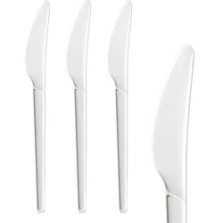 150x BIO Messer aus CPLA wiederverwendbar weiß 16.6cm