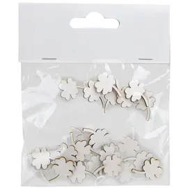 Riffelmacher & Weinberger Holz Streudeko Glücksklee - 2 cm 07620 | 24 TLG. - Hochzeit Tischdekoration