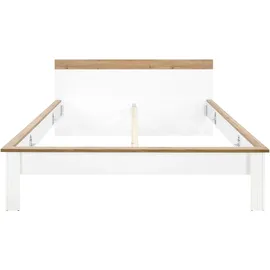 Home Affaire Einzelbett HOME AFFAIRE "WESTMINSTER Bett im Landhausstil, Doppelbett, Bettgestell", weiß (pinie weiß dekor, pinie weiß dekor, eiche wotan dekor), B:197cm H:94cm L:210cm, Betten, in verschiedenen Farben verfügbar, Liegefläche 90/140/180x200 cm