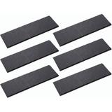 Novaliv 6x Schieferplatten I rechteckig I 30x20x0,5 cm I Sushi Servierplatten Untersetzer Käseplatte Tischplatz Schiefer Geschirr Platzset Schiefer