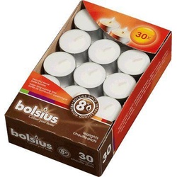 Bolsius, Kerzen, Teelicht 8H BOX duftlose Teelichter 30St.