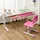 [en.casa] Schreibtisch, Sauda 120x60 cm Pink
