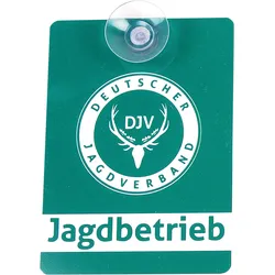 DJV-Autoschild Jagdbetrieb