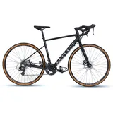 chilliz Gravelbike GL.01 28 Zoll RH 57 cm Damen schwarz-glänzend
