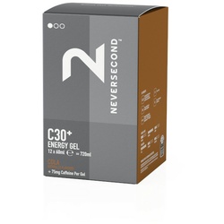 NEVERSECOND Energiegel C30+ Cola 60 ml | 12 Beutel Box