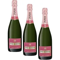 Piper Heidsieck Champagne Rosé Sauvage (1 x 0,75 l) (Packung mit 3)