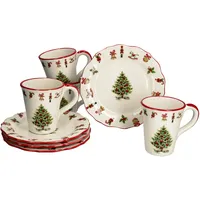 Mambocat Maestro Natale 8tlg Kaffeeset Keramik 4 Pers. Teller