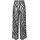 French Connection Strandhose Palazzohose Schwarz/Creme 42
