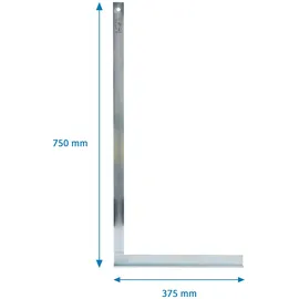 Dönges Winkelmesser Schlosserwinkel mit Anschlag 750 x 380 mm