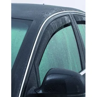 Vordere Windabweiser (1 Set) für die Fahrer und Beifahrerseite-CLS003P0009D passend für VW Polo FLH, TYP AW, 5-Door, 2017- Dunkles Material