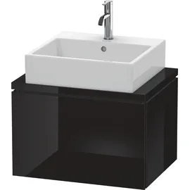 Duravit L-Cube 62x47,7cm, sw hgl, für Konsole, 1 Auszug