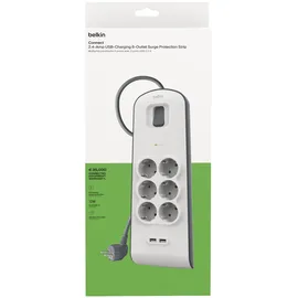 Belkin Steckdosenleiste 6-fach 2 m Weiß