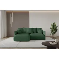 altdecor Ecksofa Cord 2-Sitzer Grün