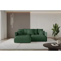 altdecor Ecksofa Cord 2-Sitzer Grün