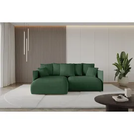 altdecor Ecksofa Cord 2-Sitzer Grün