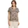 Cartoon Shirtbluse mit Rüschen Patch Braun/Cream 42