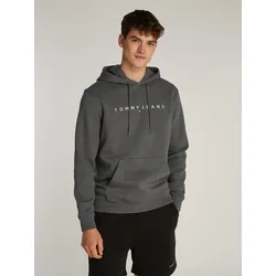 Hoodie »TJM REG LINEAR LOGO HOODIE EXT«, in Große Größen, Logodruck, Gr. 4XL, Washed Black, , 47403212-4XL