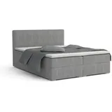 dein schlaf 24 BOXBETT LON IV 160/200 in Cord Schwarz H4 - Schwarz