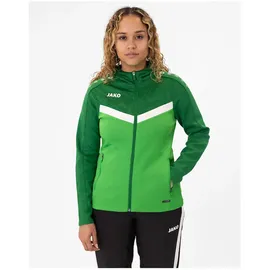 Jako Iconic Trainingsjacke mit Kapuze Damen 222 soft green/sportgrün 40