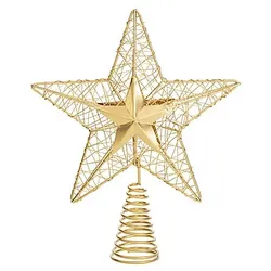 Baumspitze "Stern", gold, 20 cm