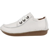 CLARKS Funny Dream Oxford, White Leather, 40 EU