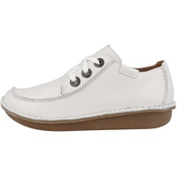 CLARKS Funny Dream Oxford, White Leather, 40 EU