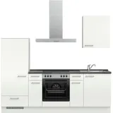 Nobilia Küchenzeile Laser I 240 cm weiß