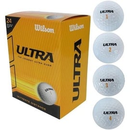 Wilson Golfbälle Ultra weiß, 24er Pack