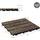 ML-Design WPC Terrassenfliesen Dunkelbraun 30 x 30 cm 33 St.