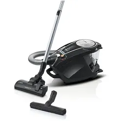 BOSCH Bodenstaubsauger "Serie 8 ProSilence BGS7MS64, Hygiene-Filter, 10 Jahre Motorgarantie", schwarz, B:32cm H:31cm T:47cm, Staubsauger, Hartbodendüse, hohe Saugkraft, langes Kabel, extrem leise, schwarz