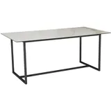 KADIMA DESIGN Esstisch Weiß Glas Rechteckig,Rechteckig, Stativgestell, 180x76x90 cm Keramik Marmor-Optik, in | Gr.: onesize