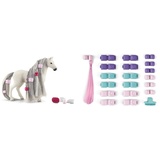 SCHLEICH 42583 Beauty Horse Quarter Horse Stute, für Kinder ab 4+ Jahren, HORSE Club Sofia's Beauties & 42589 Haar Accessoires, für Kinder ab 4+ Jahren, HORSE Club Sofia's Beauties - Zubehör