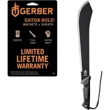 Gerber Machete mit Nylon-Scheide, Klingenlänge: 39,4 cm, Gator Bolo Machete, Carbonstahl, 31-002076, Schwarz