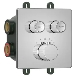 Sapho Smart Select Duschthermostat Unterputz für 2 Verbraucher Chrom Rp042