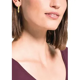 Amor Paar Creolen AMOR "2014196", gold (goldfarben), Ohrringe, Damen, Gelbgold 375