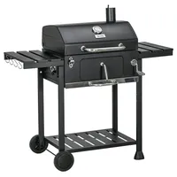 Outsunny Holzkohlegrill schwarz