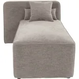 Home Affaire Ottomane HOME AFFAIRE "Sundstrup", grau (taupe), B:100cm H:76,5cm T:153cm, 100% Polyester, Sofas, Ottomane, Modulserie, individuelle Zusammenstellung