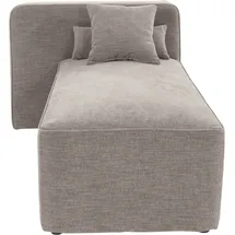 Home Affaire Ottomane HOME AFFAIRE "Sundstrup", grau (taupe), B:100cm H:76,5cm T:153cm, 100% Polyester, Sofas, Ottomane, Modulserie, individuelle Zusammenstellung