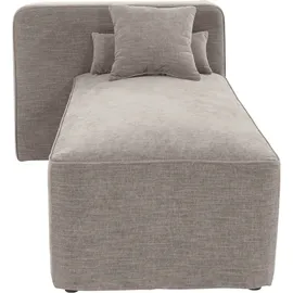 Home Affaire Ottomane HOME AFFAIRE "Sundstrup", grau (taupe), B:100cm H:76,5cm T:153cm, 100% Polyester, Sofas, Ottomane, Modulserie, individuelle Zusammenstellung